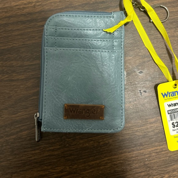 Wrangler Handbags - Wrangler Light Blue Leather Wallet NWT